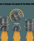 Portable Handheld Tungsten Electrode Sharpener Grinder For TIG Welding with angle adjustment instructions shown