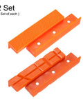 Tough As Nails Magnetic Vise Jaws 5 Inch Rubber Pad Pair Non Slip Bench Vise Protectors with textured and smooth surfaces.