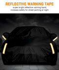 Heavy Duty All Weather Tough As Nails Sedan Car Cover Waterproof Anti UV Windproof Outdoor Full Car Cover with reflective strips