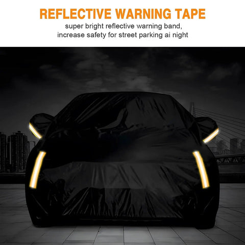 Heavy Duty All Weather Tough As Nails Sedan Car Cover Waterproof Anti UV Windproof Outdoor Full Car Cover with reflective strips