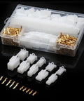 Awesome 580 Piece 2.8mm Crimp Wire Connector Kit With Male Female Plugs And Terminals For 2 3 4 6 9 Pin Wiring Projects transparent storage box