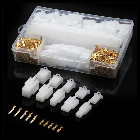 Awesome 580 Piece 2.8mm Crimp Wire Connector Kit With Male Female Plugs And Terminals For 2 3 4 6 9 Pin Wiring Projects transparent storage box