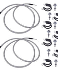 Top Tier Premium Fuel Line Kit Fits Chevy Silverado 1500 2004-2006 Seamless Direct Replacement For Part Numbers 819-875 And 15946187 Guaranteed Fitment. braided fuel lines with clamps and bolts