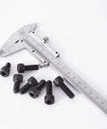 Hex Socket Head Cap Screws Kit M8 X 12mm 16mm 18mm 20mm 25mm 12.9 Grade Alloy Steel Black Oxide Finish with caliper
