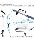Game Changing Electric Paint Roller Brush With Long Extension Rod Auto Feed System For Effortless Wall And Ceiling Painting disassembled with parts.