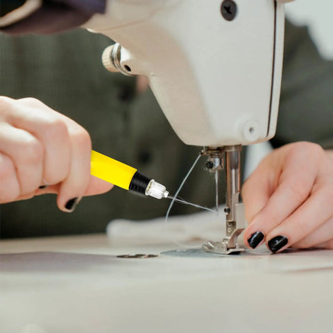 Two Pack LED Needle Threader With Light For Sewing Illuminated Manual Threader With Pinhole Visibility on sewing machine