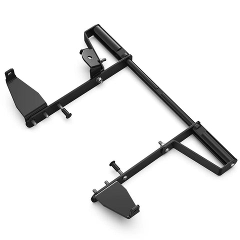 Rugged Rear Grab Bar For Yamaha Raptor 700 2006 2026, Aircraft Grade Aluminum in black finish, top view.