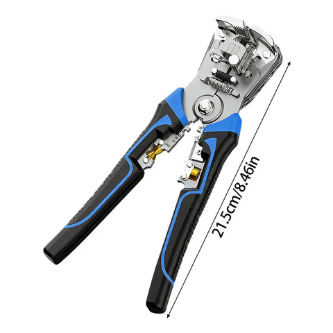 Heavy Duty Auto Wire Stripper And Crimping Tool For 0.2 To 10 Mm2 Wires One Second Stripping With No Core Damage Automatic Opening Multi Function Cutting And Crimping Adjustable Gauge Perfect For Electricians And DIY Projects, 21.5cm