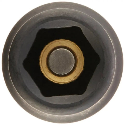 Top view of Rock Solid Quarter Inch Drive X 7mm Metric Standard Six Point Magnetic Impact Socket, showcasing secure grip design.