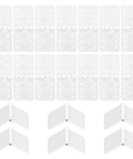 Image of Dope 20 Piece Nylon Hinges For RC Planes And Fixed-Wing Models Foldable Square-Leaf Hinge Set For Remote Control Aircraft.