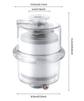 Pro-Grade Vacuum Pump Exhaust Oil Mist Filter KF25 Demister With Glass Fiber Quick Release Transparent Housing 95 Percent Efficient