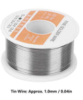 No Clean Rosin Core Solder Wire 1.0mm 100g High Purity Tin Lead Alloy For Electronics Repair PCB Circuit Board Soldering DIY Pro Grade