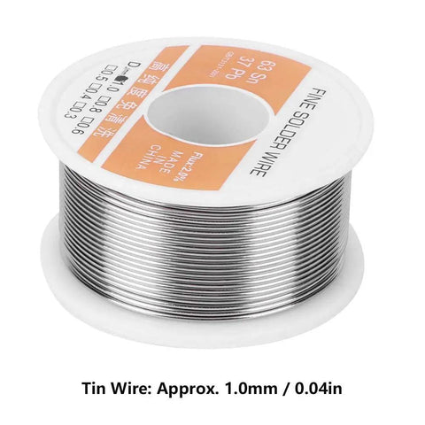 No Clean Rosin Core Solder Wire 1.0mm 100g High Purity Tin Lead Alloy For Electronics Repair PCB Circuit Board Soldering DIY Pro Grade