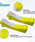 1 Inch By 3 Foot Rigging Straps Heavy Duty Lifting Sling With Twisted Eye Web Sling Tree Saver Recovery Strap 1600 Lb Vertical