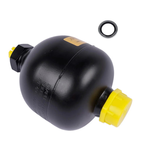 Diaphragm Accumulator 20 Cu In 0.32 L High Pressure 4786 Psi With G1/2 Thread For Hydraulic Systems, compact design