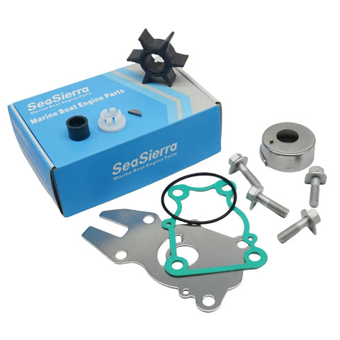 Water Pump Impeller Kit For Yamaha Outboard 40 50 60 HP F40 C40 P40 F50 C50 P50 F60 2 Stroke Replacement Includes Impeller 6H3 44352 00 00 Sierra 18 3434 Gearcase Repair showing parts with box