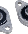 10 Pack KFL08 Self Aligning Pillow Block Flange Bearing Shaft 8mm Bore CNC FL08CNC Zinc Alloy For Machinery DIY Projects And CNC Machines Workhorse Zinc Alloy Construction For Long Life In Shops. shown front view