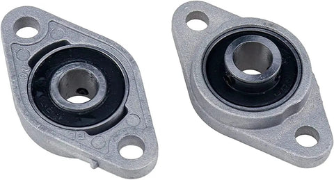 10 Pack KFL08 Self Aligning Pillow Block Flange Bearing Shaft 8mm Bore CNC FL08CNC Zinc Alloy For Machinery DIY Projects And CNC Machines Workhorse Zinc Alloy Construction For Long Life In Shops. shown front view