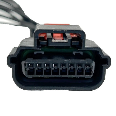 Front view of Mass Air Flow MAF Sensor Female Connector Pigtail Fits Chevy Silverado Tahoe Camaro Suburban Sierra Yukon