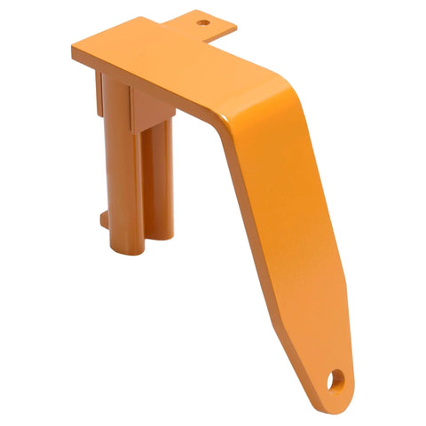 4 Pack Universal Stake Pocket Camper Tie Downs For Full Size Pickup Trucks, Heavy Duty Steel, Powder Coated Orange
