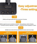 Spot Lighting Led Floodlight with Motion, Led Spot Light with Pir Sens, adjustable settings for time, sensitivity, and lux options.