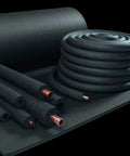 URBEST pipe insulation tubing set, 1/4 in x 3/8 in, black foam with copper ends, 6 ft coil