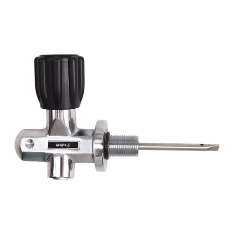 4500 Psi 300 Bar Scuba Diving Cylinder Valve DIN Yoke M18x1.5 Thread Copper Tank Valve For High Pressure Dive Gear, side view
