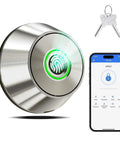 Fingerprint Keyless Entry Door Lock With Smart Deadbolt And App Control, 0.3 Second Unlock, 360 Degree Fingerprint Scan