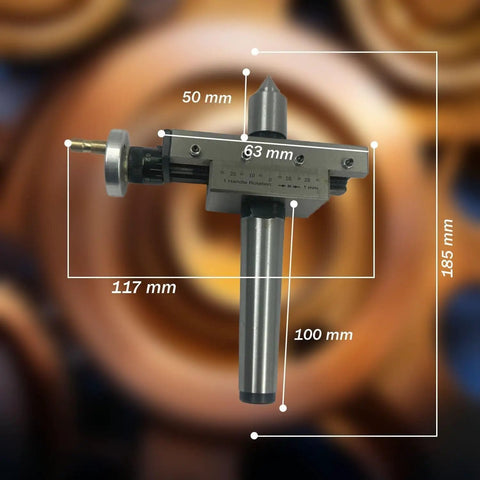Pro Grade Improved Taper Turning Attachment With Revolving Live Center For Lathe Machines 3MT Morse Taper Precision Tooling dimensions