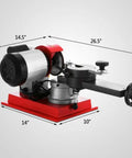 Rock Solid Circular Saw Blade Sharpening Station With 370W Heavy Hitter Motor and 2850RPM measuring 14.5" x 26.5" x 12".