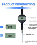 Digital Dial Gauge With 0.01mm Graduation For CNC Milling And Woodworking 0 To 50.8mm 2 Inch Range Metric And Imperial Readouts