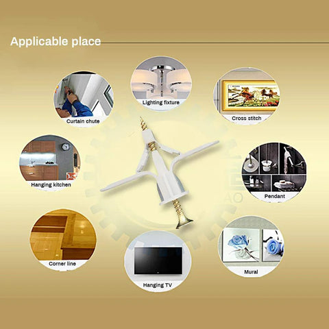 Drywall Anchor Kit With Hollow Wall Anchors And Screws Self Drilling Nylon Fasteners for mounting in various applications.