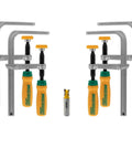 Matchfit Dovetail Clamp Bundle 4 Pack Exclusive DVC-538MB-50 With One Half Inch Dovetail Router Bit Build Custom Clamp Tracks On Demand