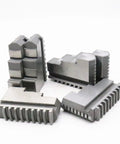 Go-To Pro Grade Soft Jaw Set for Lathe Chuck with internal and external jaws, three jaw fits 80mm and 100mm chucks, K11-100 kit