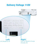 Close-up of switch on Heavy Duty 110V/220V To DC 12V 30A 360W Regulated Switching Power Supply for LED strips and CCTV cams.