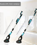 Drywall Sander Without Vacuum 750W Electric Sander with telescopic foldable pole, adjustable handle in room setting