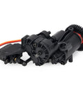 Beefed Up 2 Speed RC Crawler Transmission Gearbox With Servo Upgrade Kit featuring heavy-duty metal gears and bearings.
