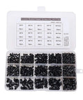 Open box of M3 To M5 Alloy Steel Hex Socket Button Head Screws Kit In Silver For Furniture And DIY Projects Cap Bolts Pack