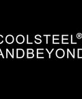 Black background with white text reading 'COOLSTEEL AND BEYOND'.