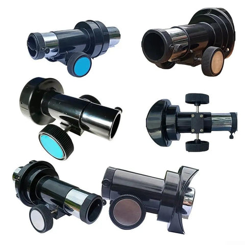 Collection of Sturdy Plastic Telescope Focuser With Steel Shaft For Newtonian Reflectors, 1.25 Inch Eyepiece Holder, Black 67mm
