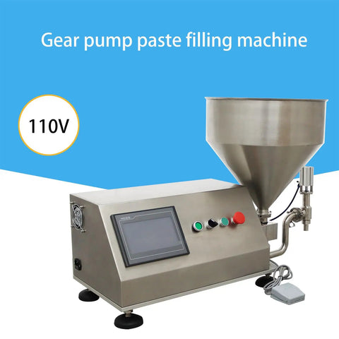 Zero Drama Heavy Duty Semi Automatic Gear Pump Paste Filling Machine With Smart Touch Control For Spot On Precision 110V, 50L capacity.