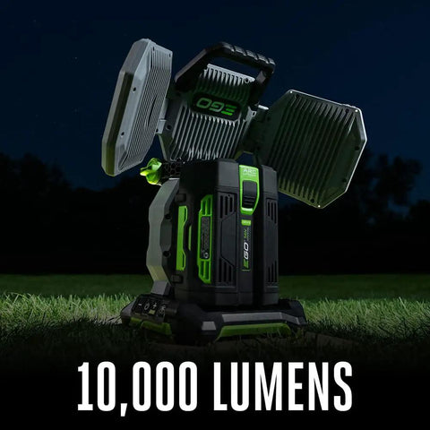 Rechargeable Portable Work Light Up To 10,000 Lumens With 360-Degree Folding Panels outdoors