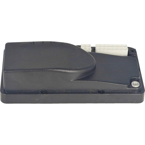 Side view of EZROAD 24V 90A motor speed controller module with black housing and white multi-pin connector