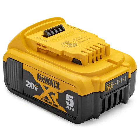 Heavy And Dependable 20V Max Lithium Ion Brushless Hammer Drill Kit With Kickass Performance And Smooth Three Speed Options Featuring Rock Solid Half Inch Ratcheting Metal Chuck For All Day Run Time, 5Ah lithium ion battery.