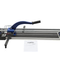 24Inch Heavy Duty Manual Tile Cutter For Porcelain And Ceramic Slabs Featuring Tungsten Alloy Score Wheel and dual steel rails.