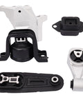 Beefed-Up Nissan Sentra Engine And Transmission Mount Kit Set Of 4 for 2013 2019 1.8L L4 Auto CVT Replaces OE Mounts A7382