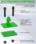 2 Pack 3 By 8 Inch Tractor Bucket Grab Hooks Grade 70 Forged Steel Bolt On Grab Hooks With Backer Plate Heavy Duty Tow Hook diagram
