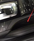 Set Of 2 Center Console Side Storage Boxes For Porsche Cayenne 2011 2018, installed in center console, showing sleek fit and accessibility