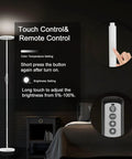 Super Bright Floor Lamp 30W 2400LM Sky LED Torchiere with remote and touch dimming shown in bedroom setting