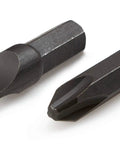 Slotted and Phillips bits from Half Inch Drive Impact Screwdriver Set Seven Piece With Manual Impact Driver And Slotted And Phillips Bits